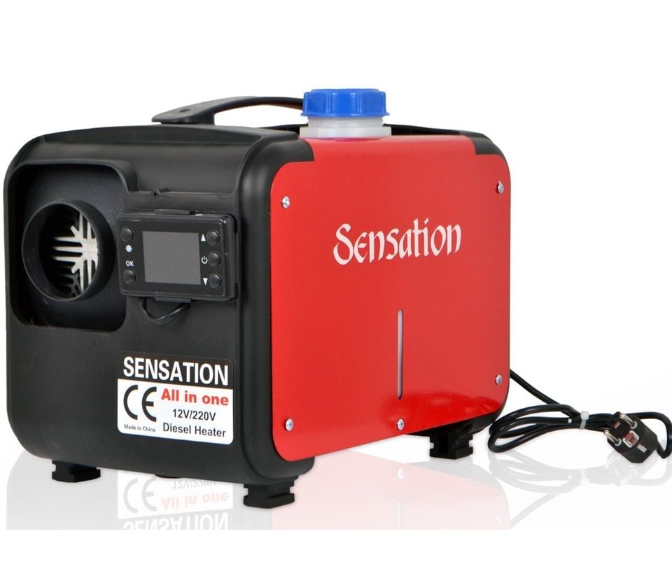 Dizel Isıtıcı Sensation Taşınabilir Çanta Tipi Dizel Isıtıcı 12/24/220V 5Kw Kabin, Karavan, Tekne Isıtıcı