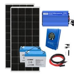 1000W Lexron Tam Sinüs UPS Inverter ve Lexron 30A MPPT Güneş Paneli Paketi