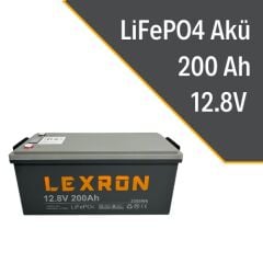 Lexron 200AH 12.8V Lityum Akü