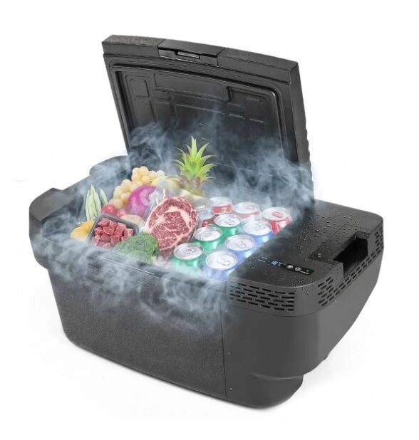 Tesla Model Y Uyumlu 35 Litre 12/24/220V Kompresörlü Taşınabilir Buzdolabı