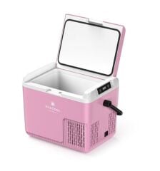 Evacool G20 18 Litre 12/24V Kompresörlü Mobil Araç Buzdolabı Pembe